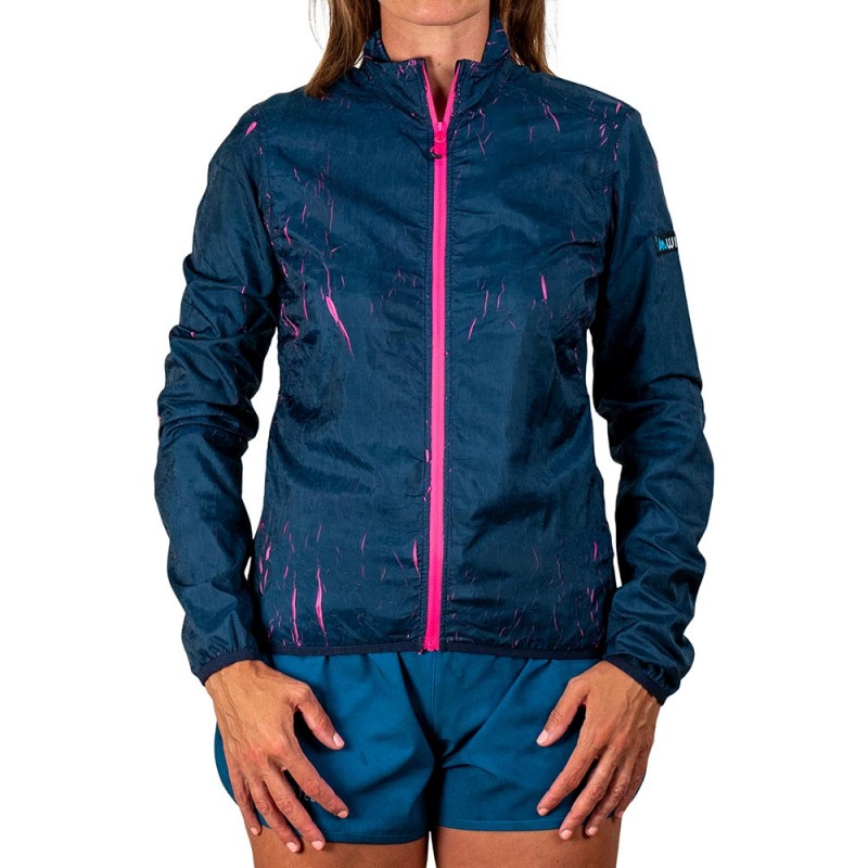 Giacca antivento Lava Blu/Fucsia Donna