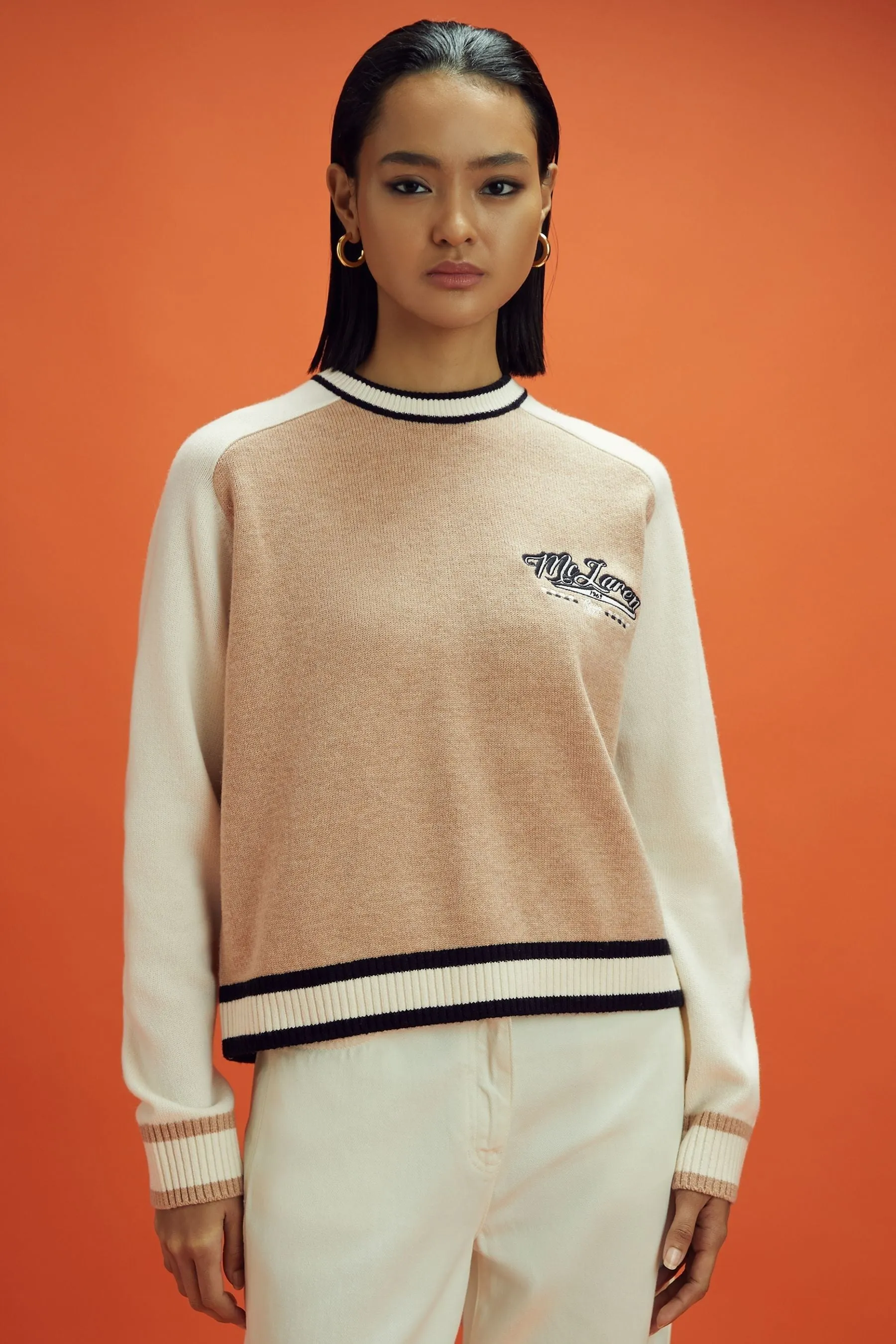 McLaren F1 Maglione corto in lana e cashmere    