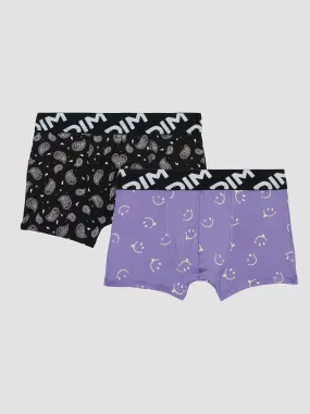 Set di 2 boxer con stampa - VIOLA
