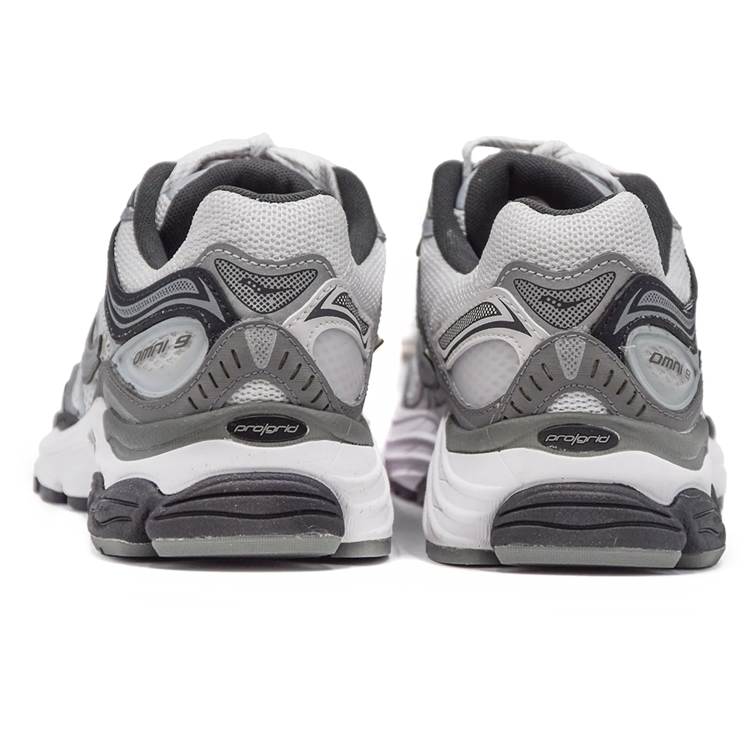 Sneakers Saucony Donna PROGRID OMNI 9 Bianco Suola Design Tasselli